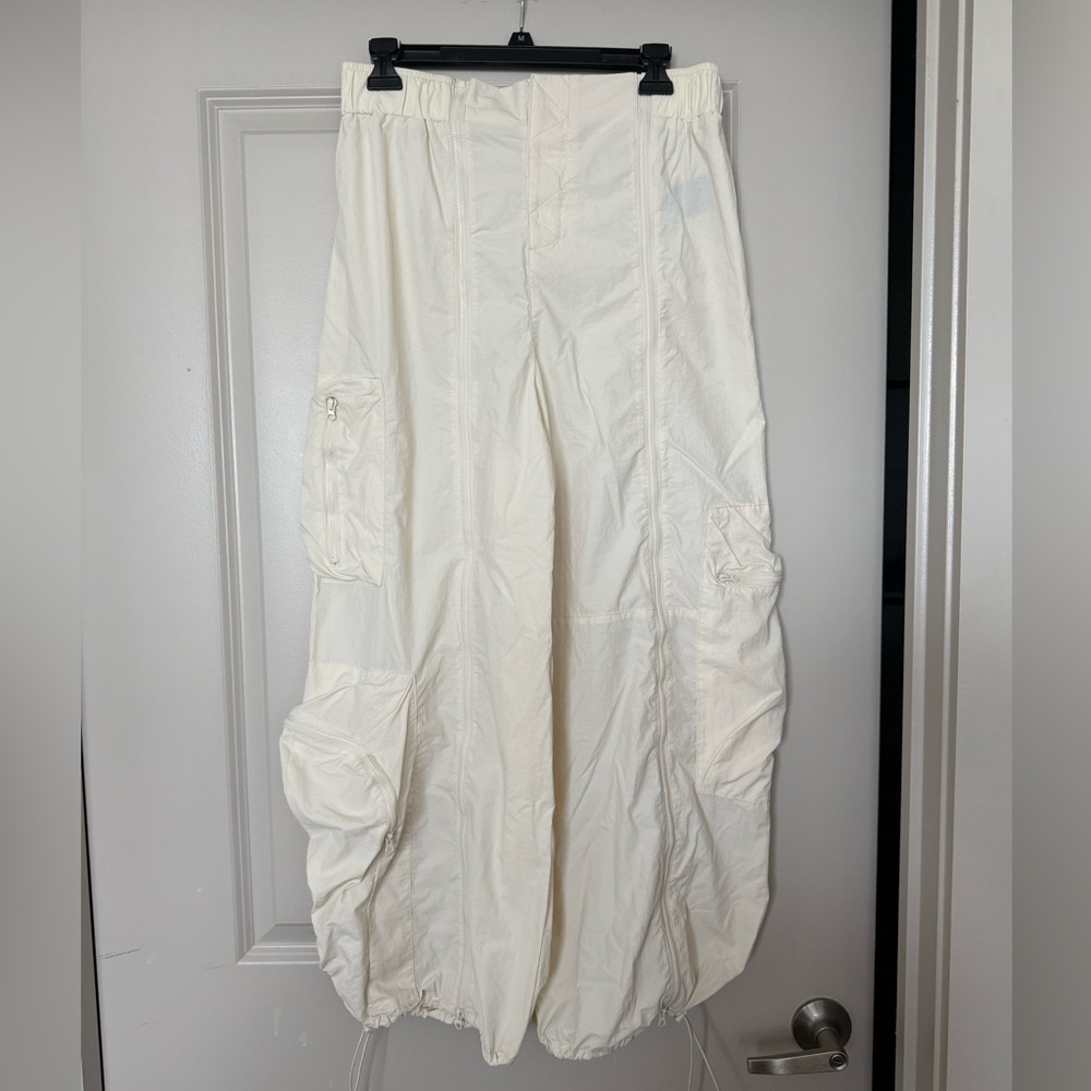 Urban Outfitters Cream Track Pants, Adjustable